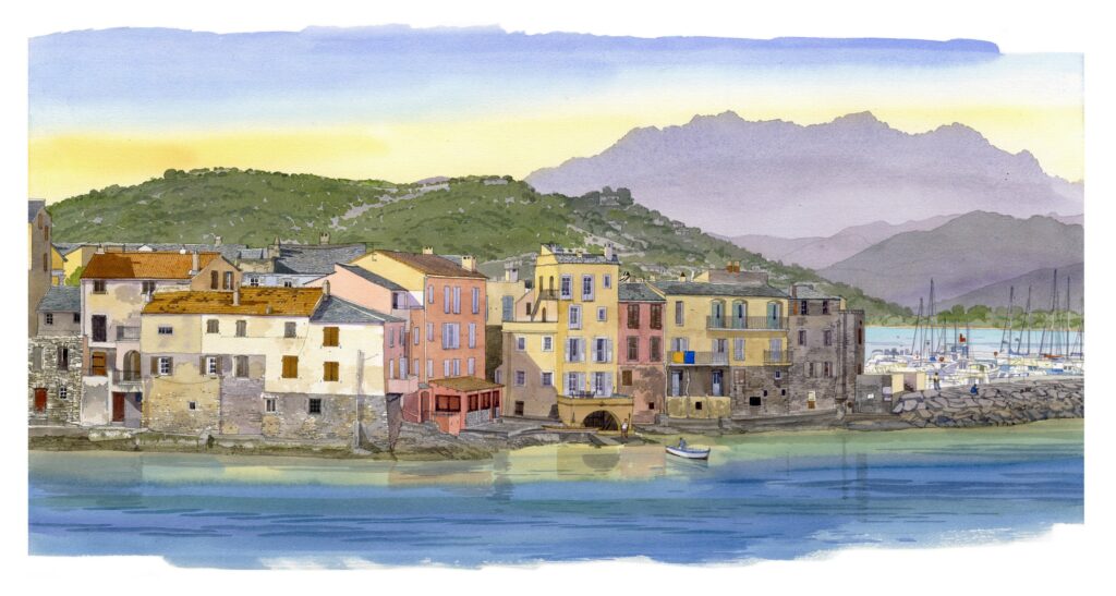 Saint-Florent vu de la mer