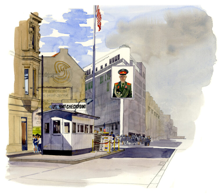 Checkpoint Charlie, sur Friedrichstra,e