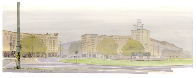 Karl-Marx-Allee. Vue panoramique