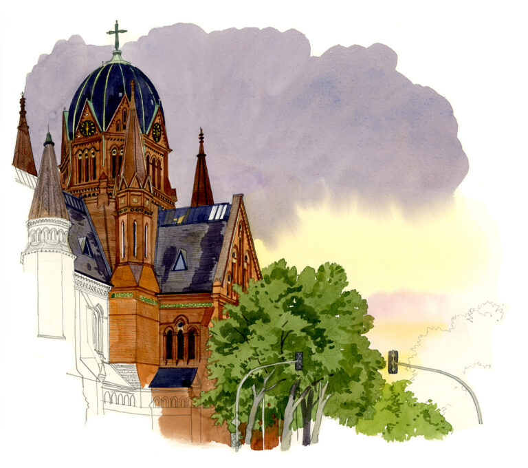 Kreuzberg. Eglise Sainte-Croix