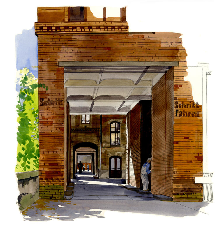 Kreuzberg. Cours d’immeuble, Oranienstrate