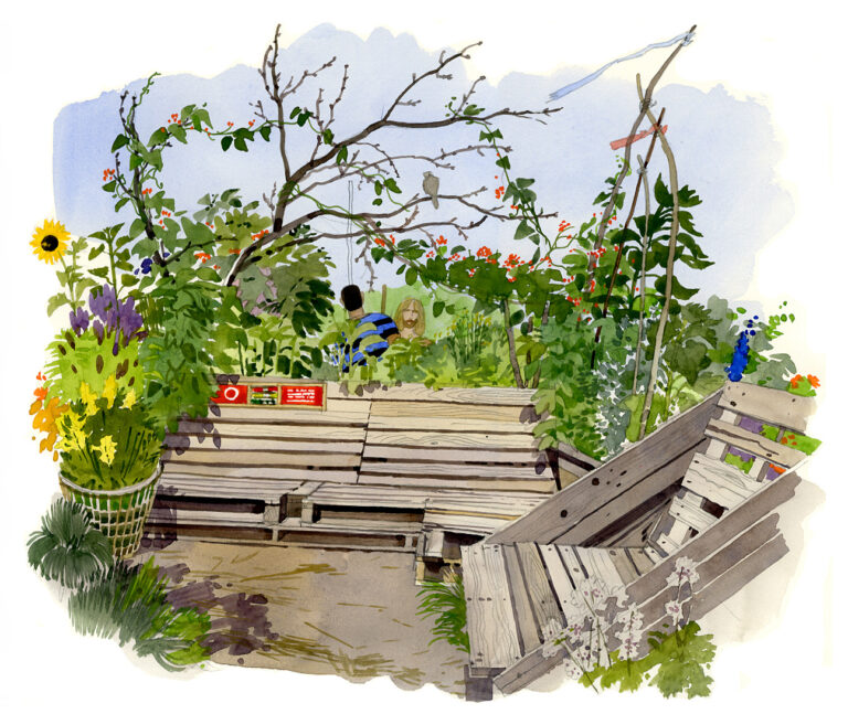 Kreuzberg. Jardins partagés dans l’aéroport de Tempelhof