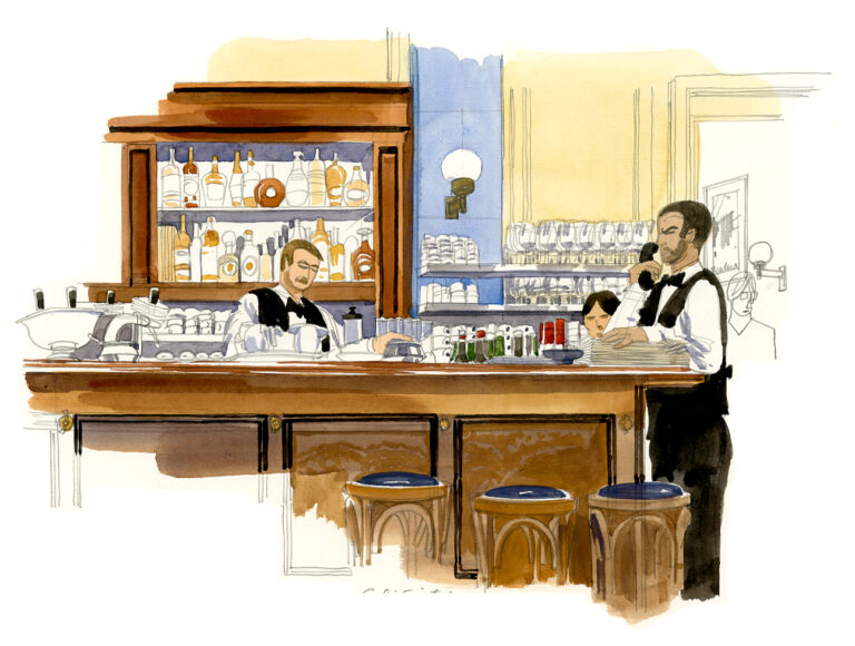 KurfürstenstraKe. Intérieur du café Einstein
