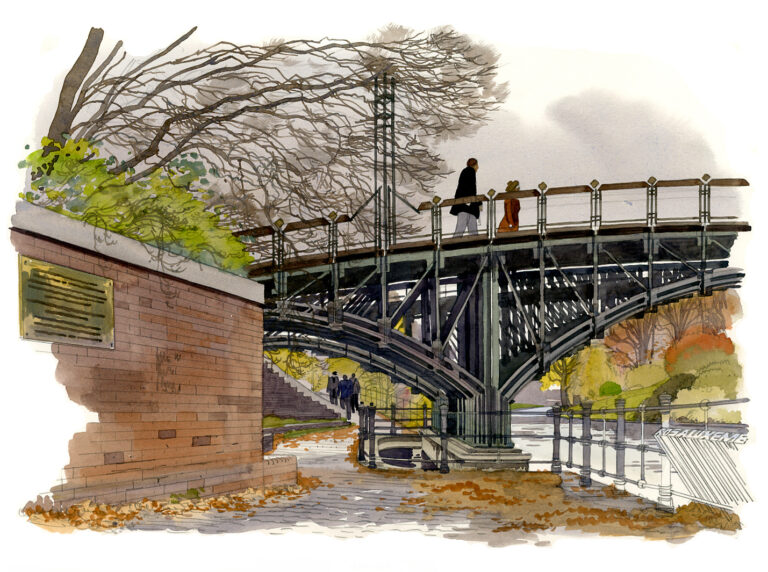Le pont Lichtenstein, sur le Landwehrkanal