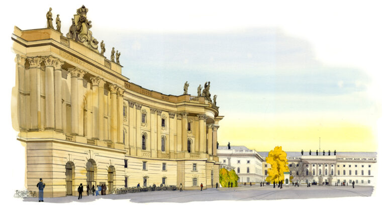 Mitte. L’université Humboldt, sur Bebelplatz