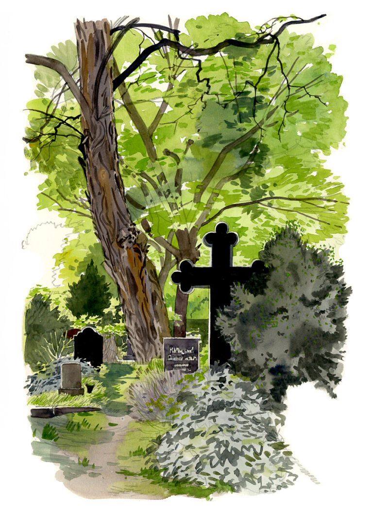 Mitte. Dorotheenfriedhof. Tombe Dutitre