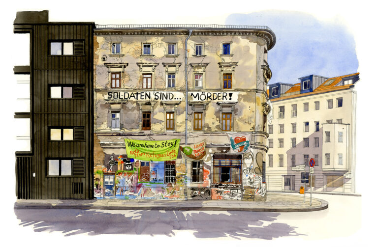 Mitte. Squat dans la Lienenstraae