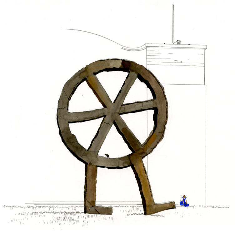 Sculpture monumentale devant la Volksbühne