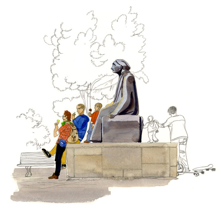 Prenzlauerberg. Monument à Käthe Kollwitz