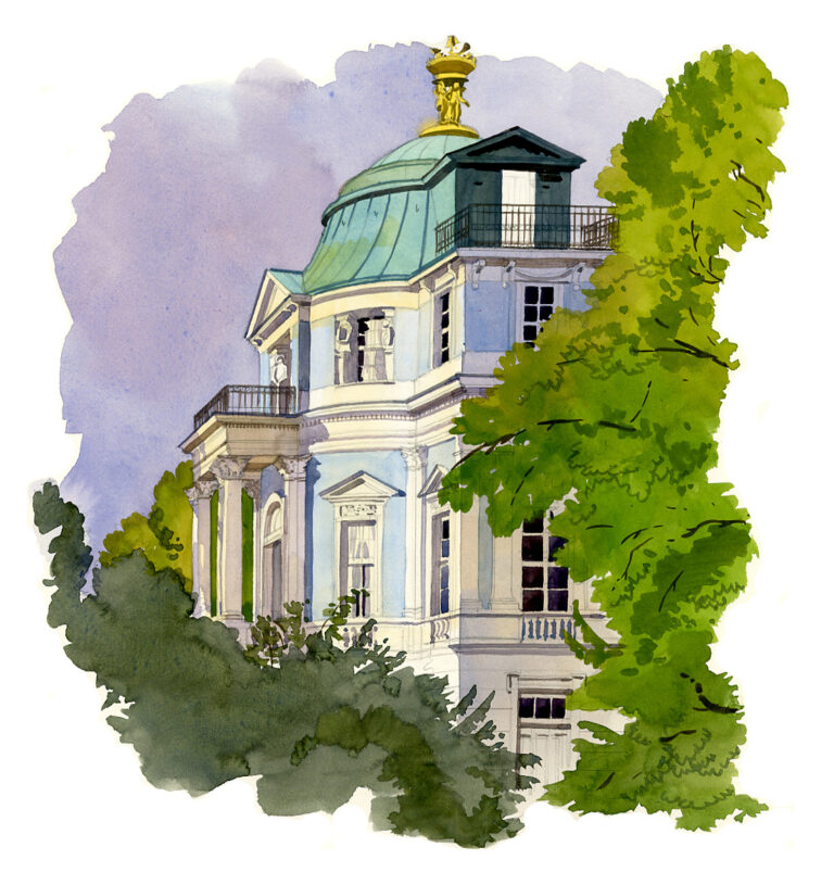 Schloss Charlottenburg. Pavillon du Belvedere