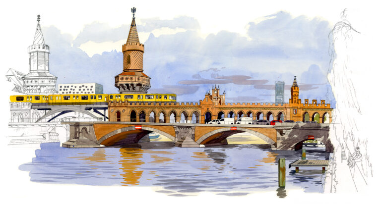 L’Oberbaumbrücke, sur la Spree