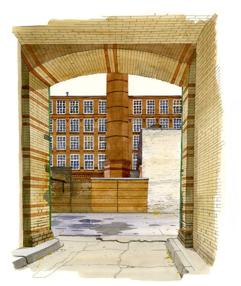 Treptow. Cour d'usine. Schlesischer StraSe
