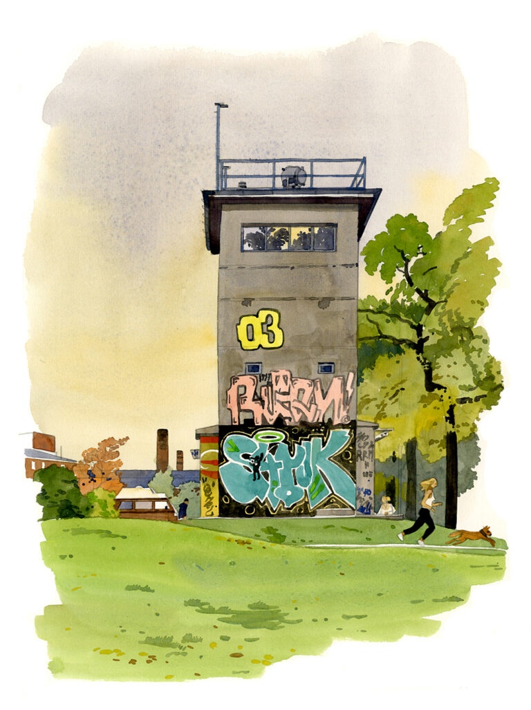Treptow. Tour de guet. Schlesischer Busch