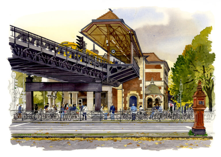 Treptow. Station U-Bahnhof Schlesisches Tor